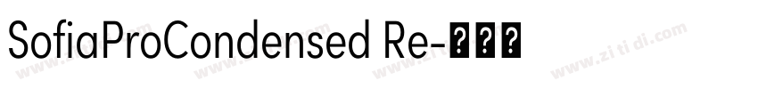 SofiaProCondensed Re字体转换 SofiaProCondensed Re字体转换